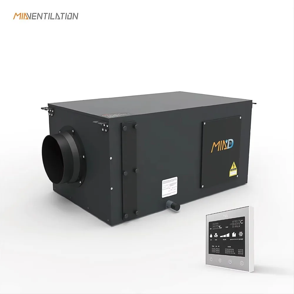 Commercial 85L/D Ceiling-Mounted Ducted Air Dehumidifier With Modbus RS485 Controller For HVAC Systems