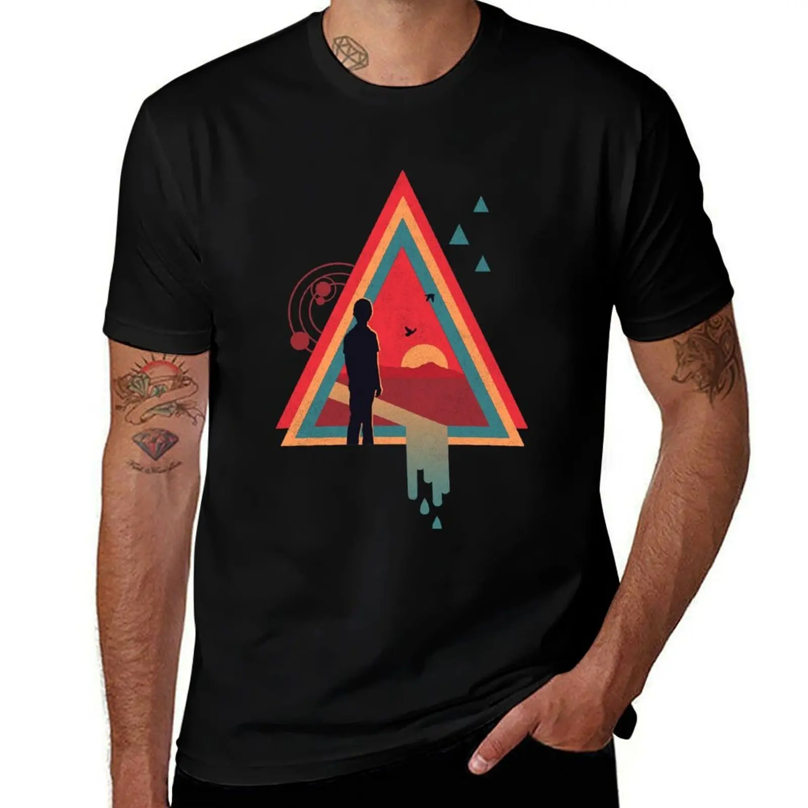 Stare into the Sun T-Shirt t shirts for man pack cotton T-Shirt