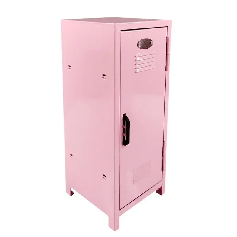 Iron Home Storage Box Cosmetics Storage Cute Small Cabinet Mini Safe Girls\' Holiday Gift Stylish and Generous Appearance