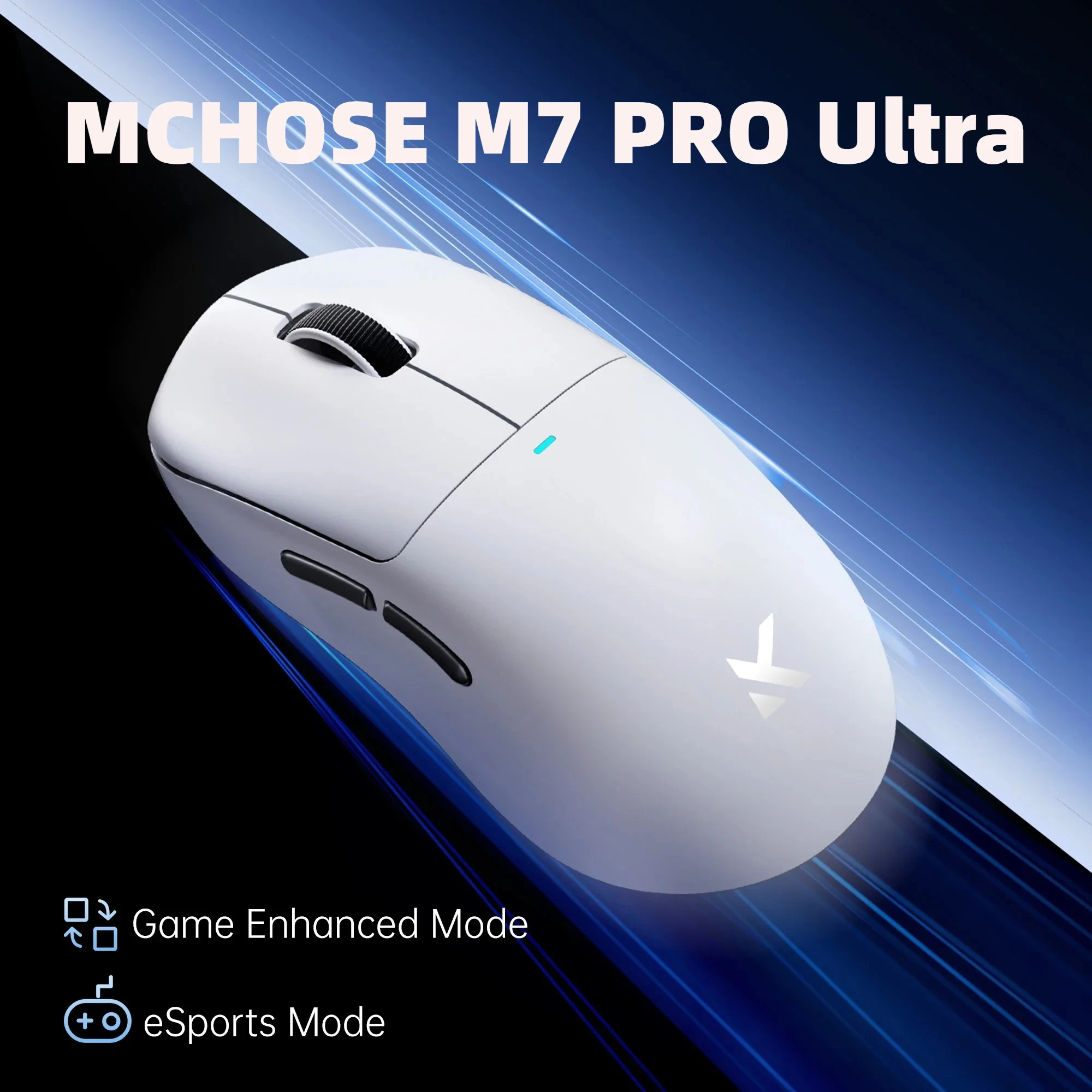 

MCHOSE M7 Pro Ultra Wireless Gaming Mouse 8K Polling Rate 42000 DPI Mouse Large-Sized 53g Lightweight Office PAW3950 Dual