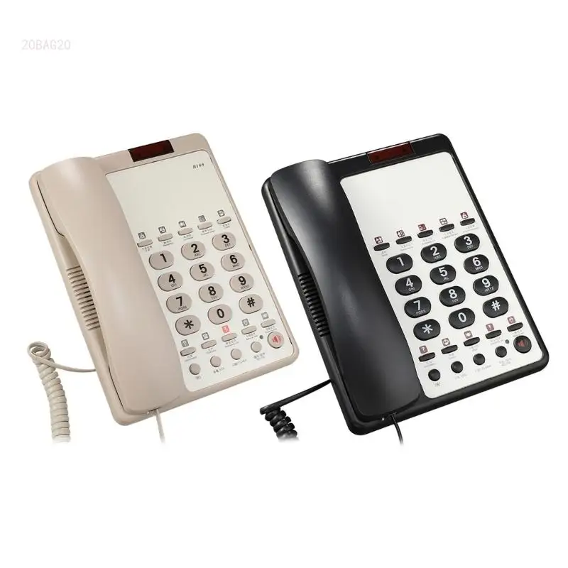 B188B Big Button Landline Phone Fixed Landline Phone Support Speed Dialing for Hotel Office Clear Call