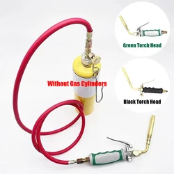 Gas Welding Gun With 1.6m/5.3ft Control Valve Self-closing Air Hose Propane Butane Gas Cylinder High Temperature Welding Torches
