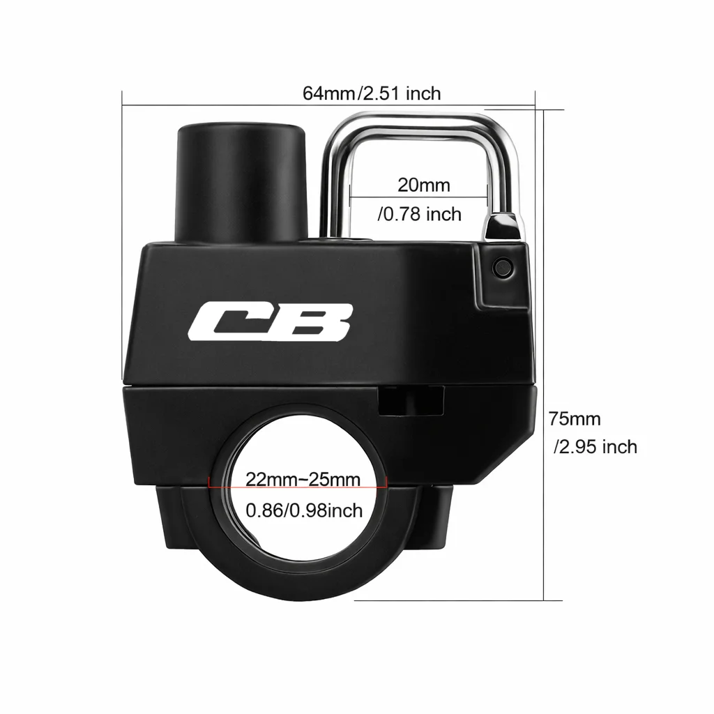 Motorcycle Helmet Lock For Honda CB 599 600F CB 400 500 CB919 CB 125 R CB 190R 250R CB1000R Anti-theft Locker Helmet Lock