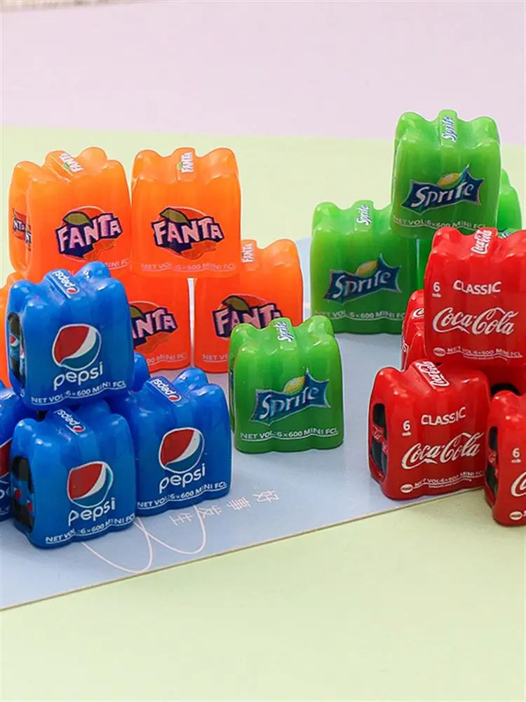  Toy Reatic 3D Soft Drink Bottle DIY Convenience Store Handmade Car Decoration Resin Accories Faion Jewelry Parts