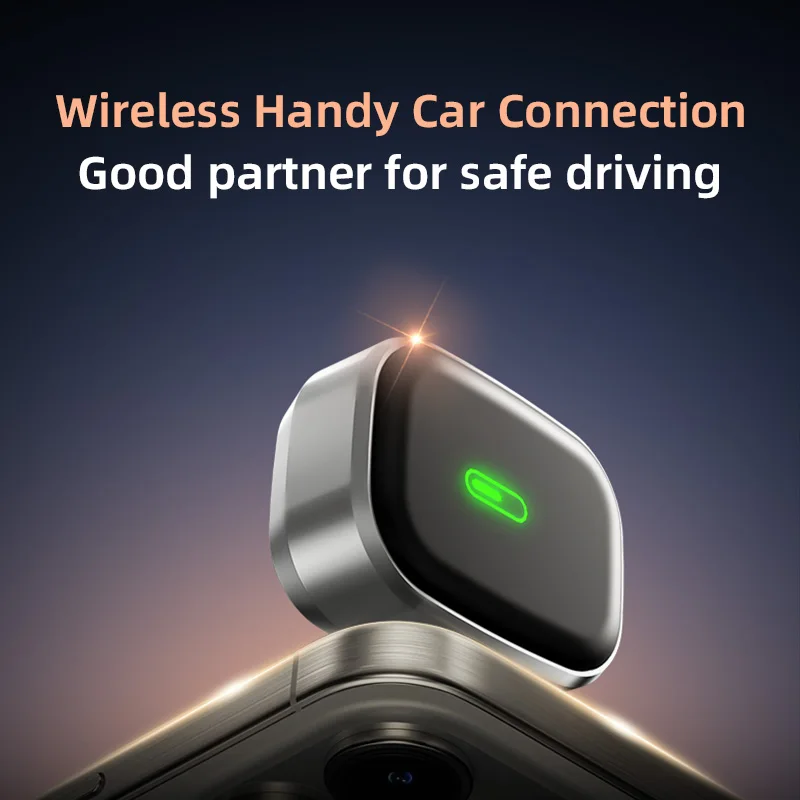 Модернизированный мини-адаптер CarPlay из сплава 2025 года для Apple iPhone iOS 10+ и автомобилей с 2016 года, бесшовное соединение для нескольких пользователей