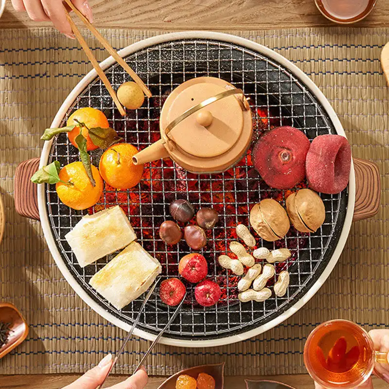 

Outdoor Fire Pit, Home Multi-funcationcl Fire Pits BBQ Grill for Camping, Picnic, Bonfire