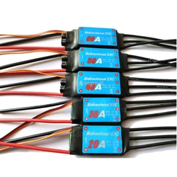 1 pz 20A/30A/40A/50A/60A ESC senza spazzole bidirezionale per nave telecomandata elica subacquea pneumatica barca RC