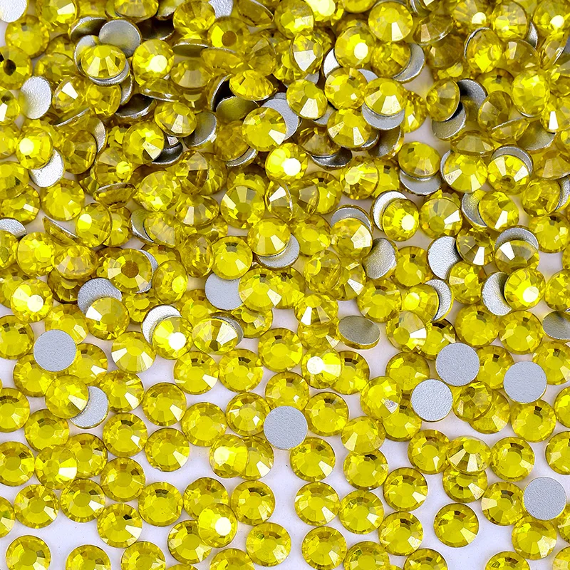 QIAO SS6-SS30 Non-Hotfix Strasssteine Crystal Luster Serie Super Glitzer Glas Flachkristalle für DIY Nagelkunst Schmucksteine – Detail 7