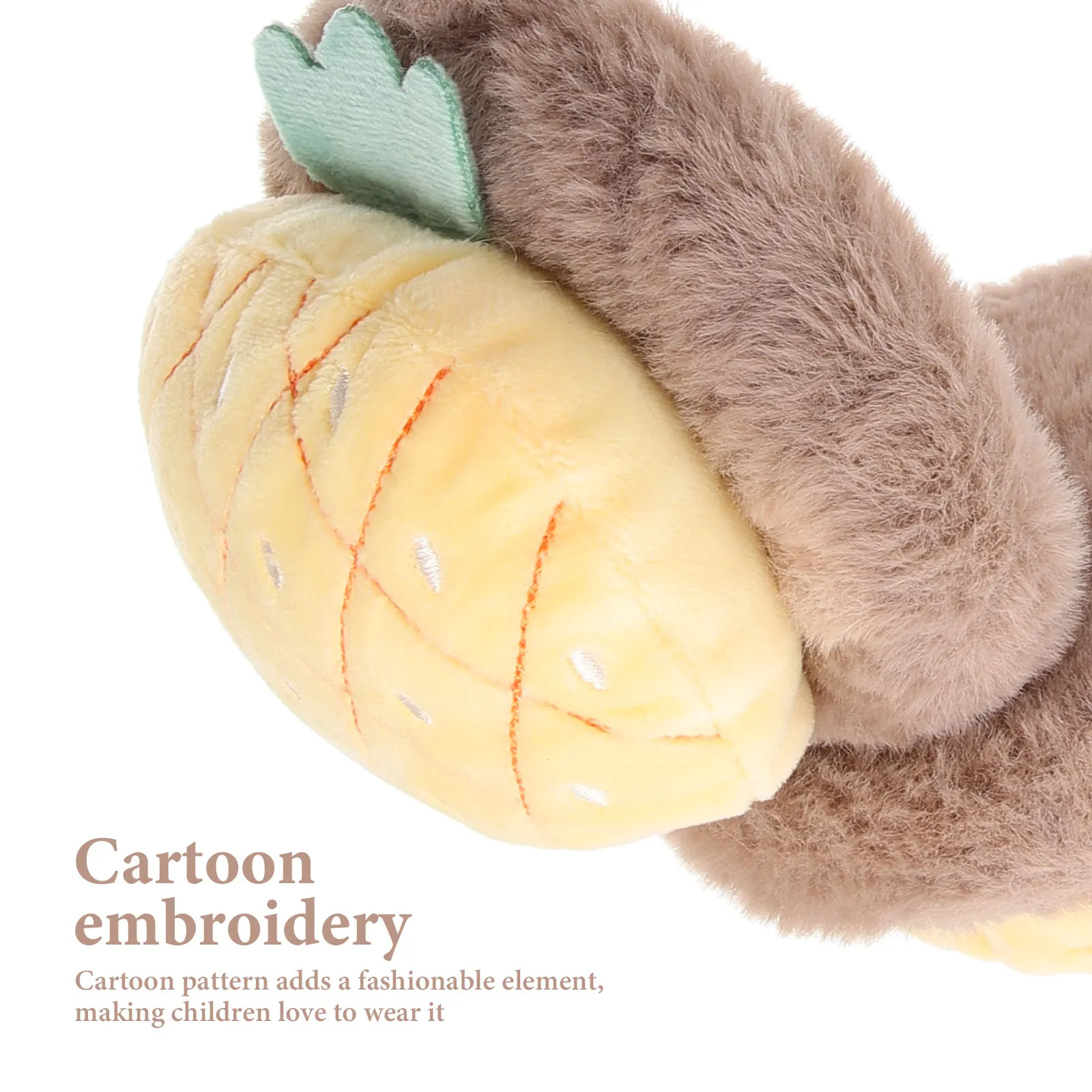 

Warm Muffs Women Earmuffs Cute Cartoon Soft Ear Covers Outdoor Baby Headband Foldable Ear for Travel