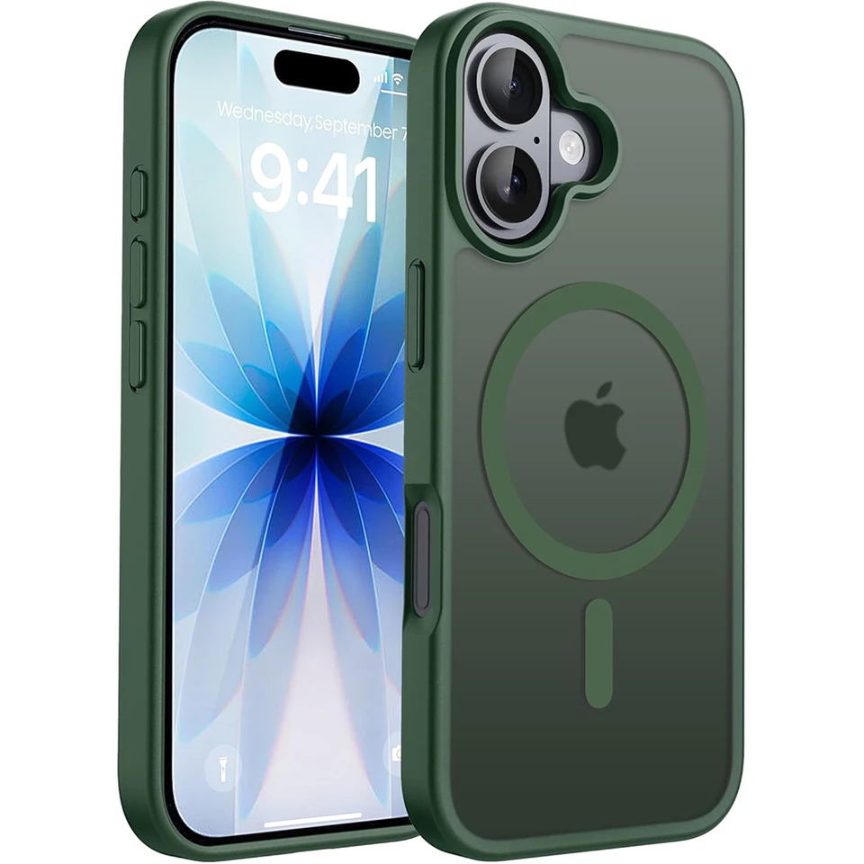 Funda mate con Magsafe para iPhone 17 Pro Max Air 16E 16 E 15 Plus 14 13 12 11 iPhone17 17Pro 16Pro, accesorios de protección 6