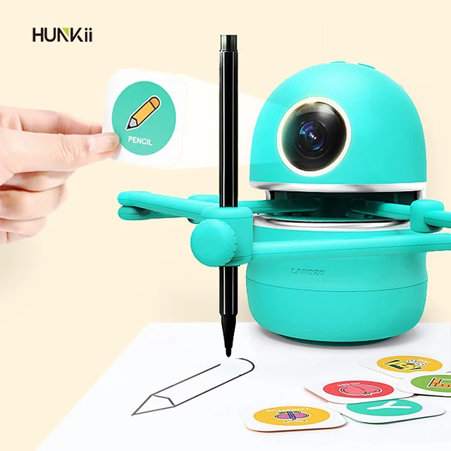 Teknologi Ai pra-sekolah mengajar anak-anak menggambar robot pintar robot pembelajaran elektronik mainan kartun untuk anak-anak cerdas