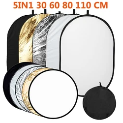 30CM 12 pollici riflettore 5 in 1 foto riflettore rotondo per fotografia diffusore di luce Studio fotografico accessorio portatile