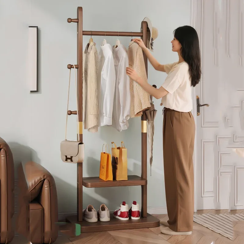 P1 Minimalist Coat Racks Luxury Indoor Standing Bag Hanger Coat Racks Modern Hanging Bedroom Arara De Roupa Salon Furniture