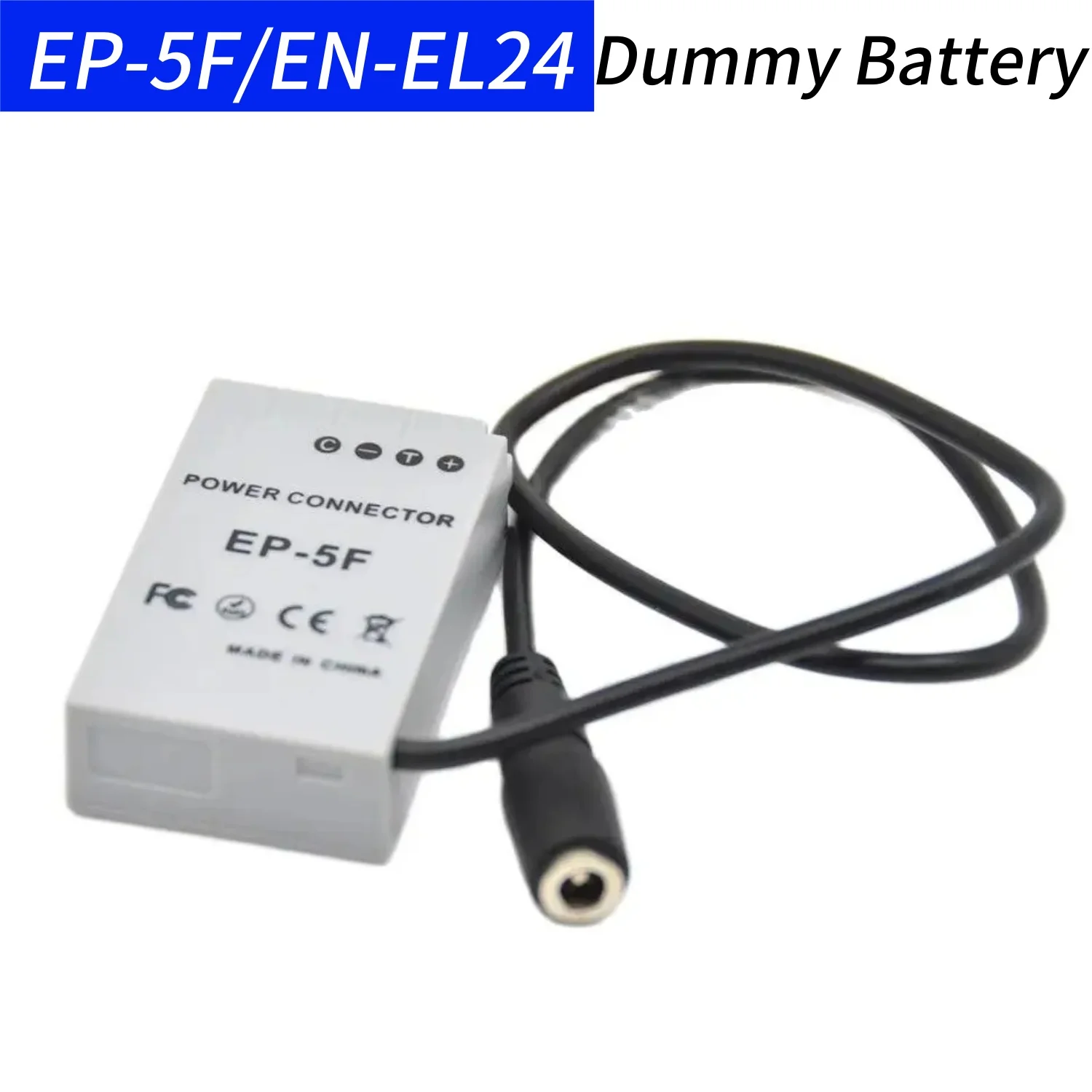 

EP-5F DC Coupler EN-EL24 Dummy Battery for Nikon 1 J5 1J5 Digital Camera