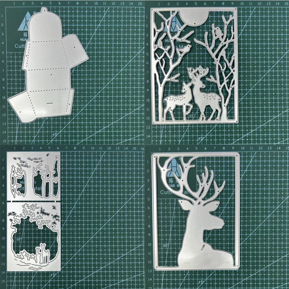 Animal Deer box Metal Cutting Dies Stencils For DIY Scrapbooking Decorative Embossing Handcraft Template