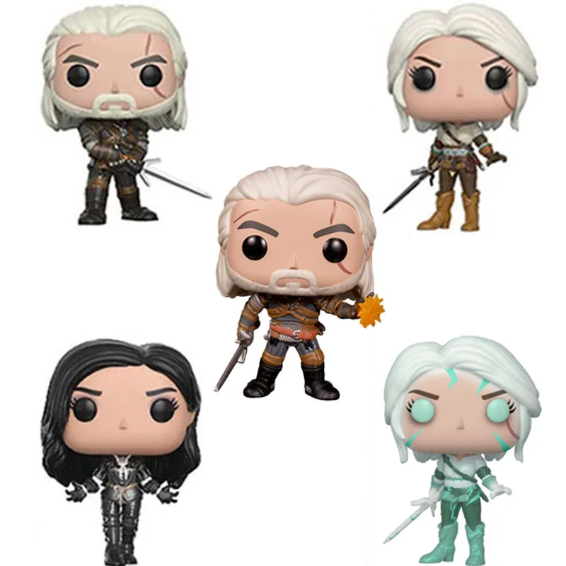 Funko Pop Games Geralt #149 Ciri #150 Yennefer #152 Triss #153 funko pop Witcher-ed Action Figures Toys Dolls Collection Gifts