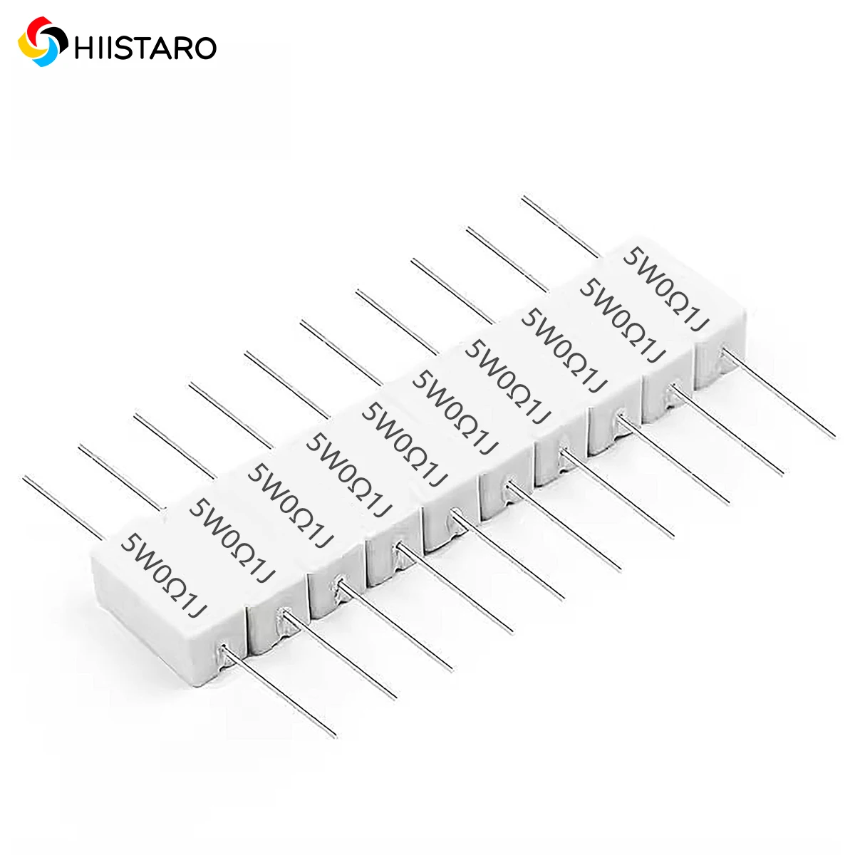 

10pcs 5W 5% Cement Resistor Power Resistance 0.1R~100K 0.5Ω 20Ω ohm