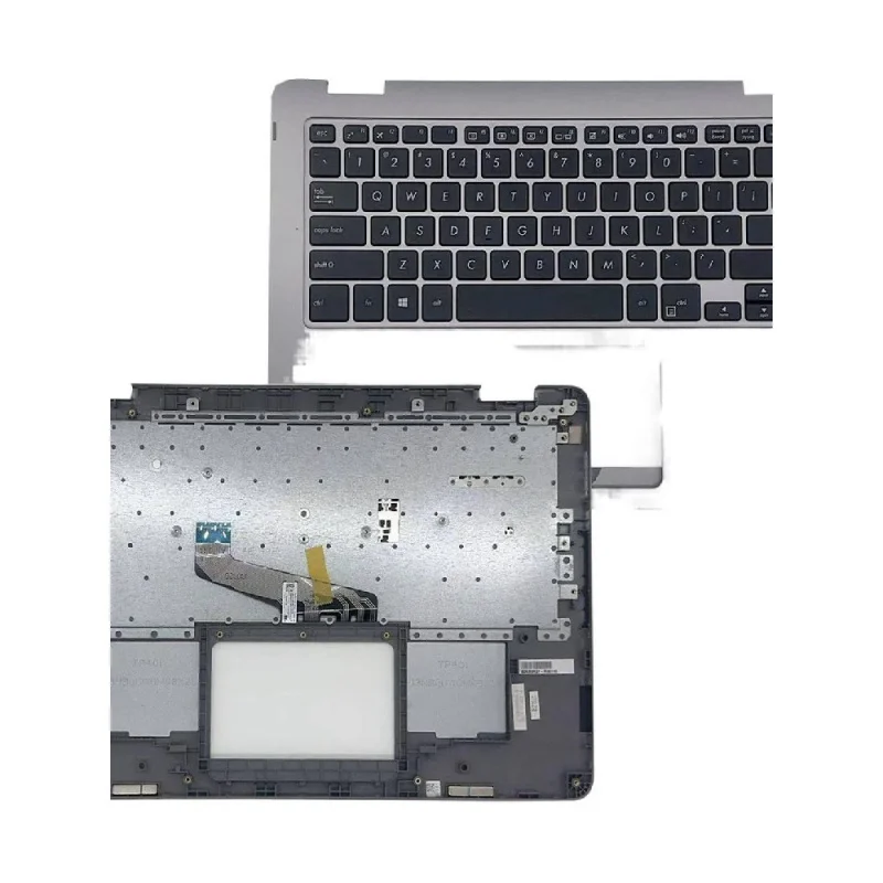 Av+ For Asus TP401C TP401NC TP401MA Laptop Keyboard With C Shell Assembly