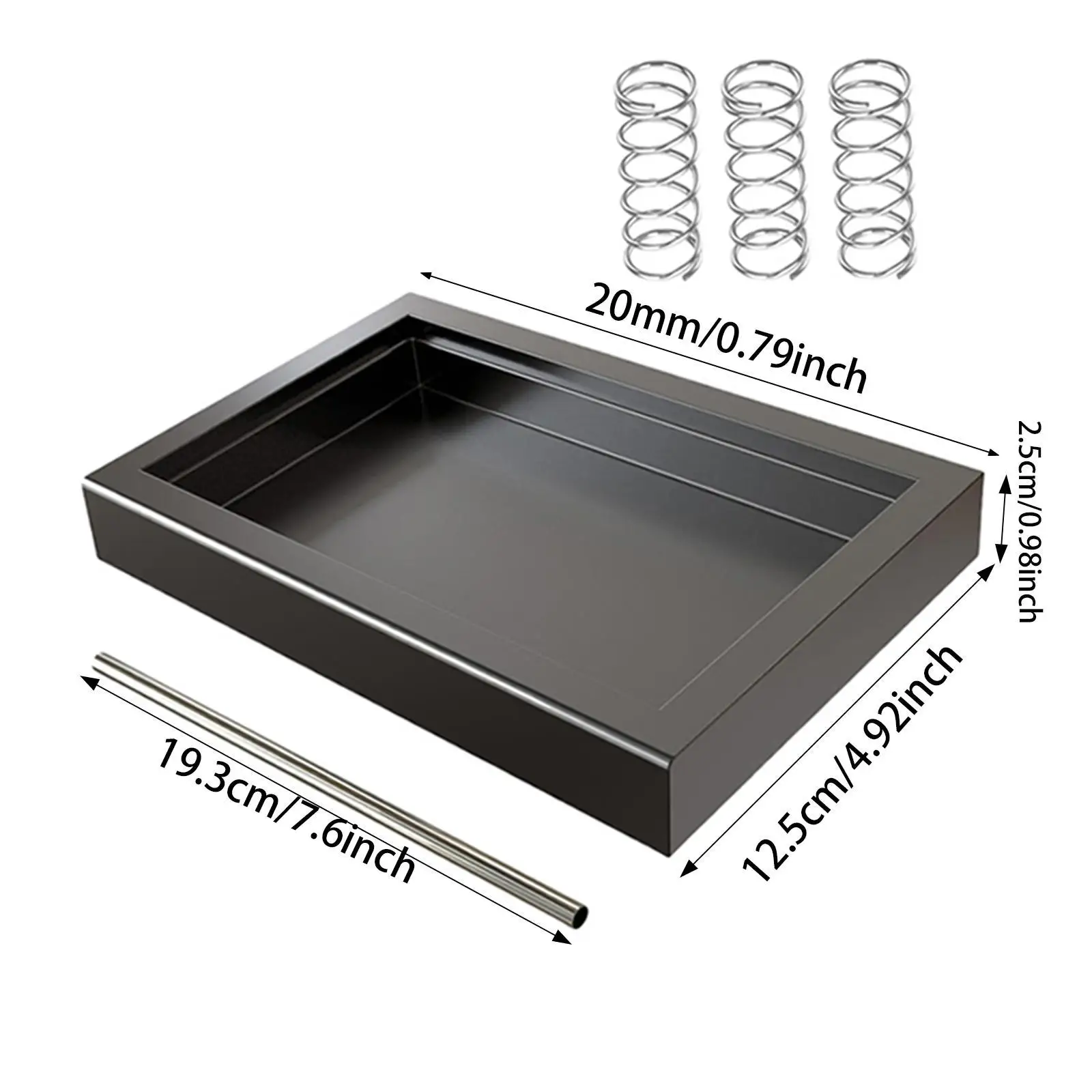 Low Profile Drip Tray Convenient Practical Easy Installation with Spring