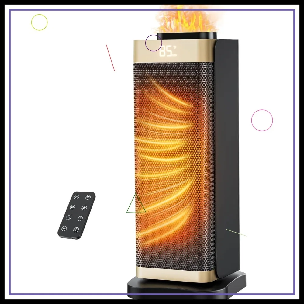 

Портативный обогреватель с увлажнителем воздуха, подсветкой, термостатом, таймером и функцией осцилляции для дома и офиса