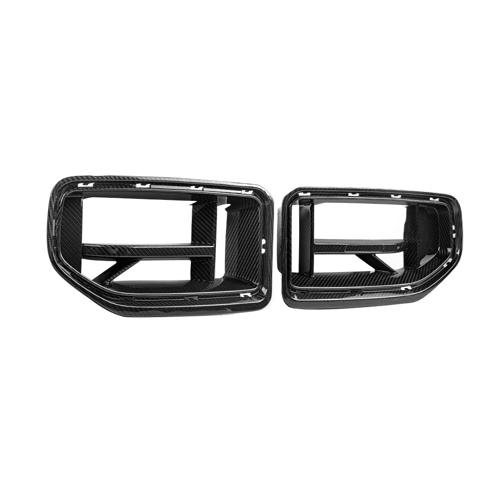 Real Dry Carbon Fiber Car Kidney Hood Radiator Grille For BMW M2 Series G87 2023-IN Gloss Black Replacement Front Bumper Grille