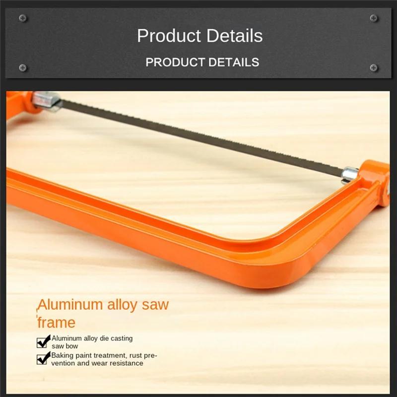 BAAU Mini sega per la lavorazione del legno regolabile, sega multifunzionale per bambini, piccola seghetto fai-da-te, piccola sega a mano in metallo multifunzionale