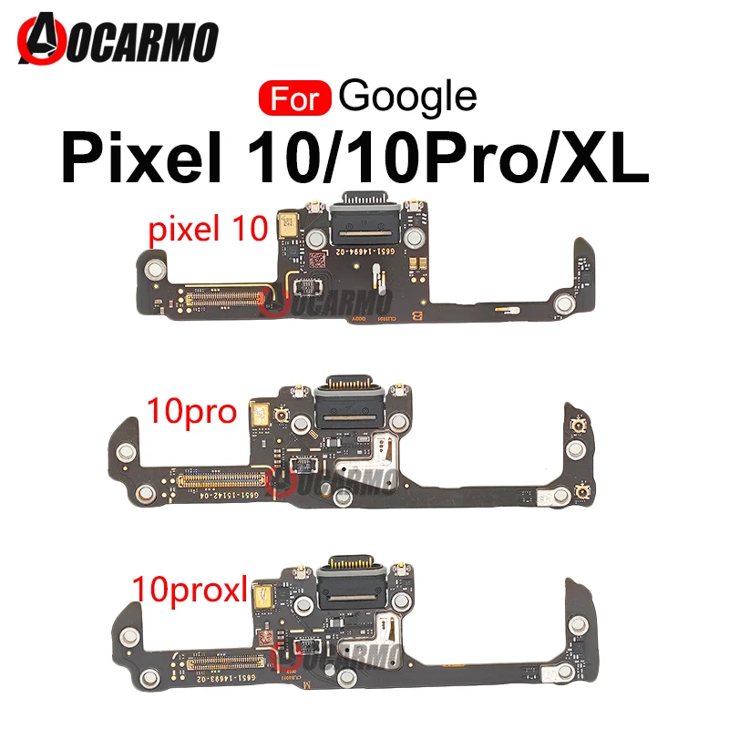 1Pcs For Google Pixel 10 Pro 10Pro XL Charging Port Charger Dock Microphone Flex Cable Repair Parts