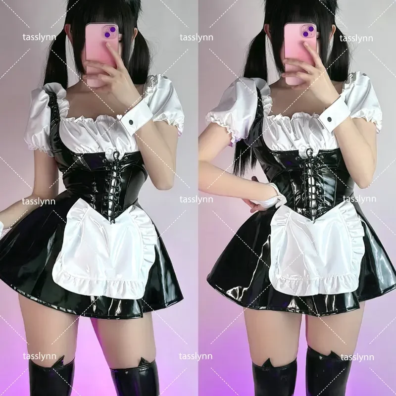 

Cyberpunk Japanese School Girl Uniform JK Sailor Suit Cyber Girl Costume Leather JK Uniform Dress Maid Cosplay Costumes