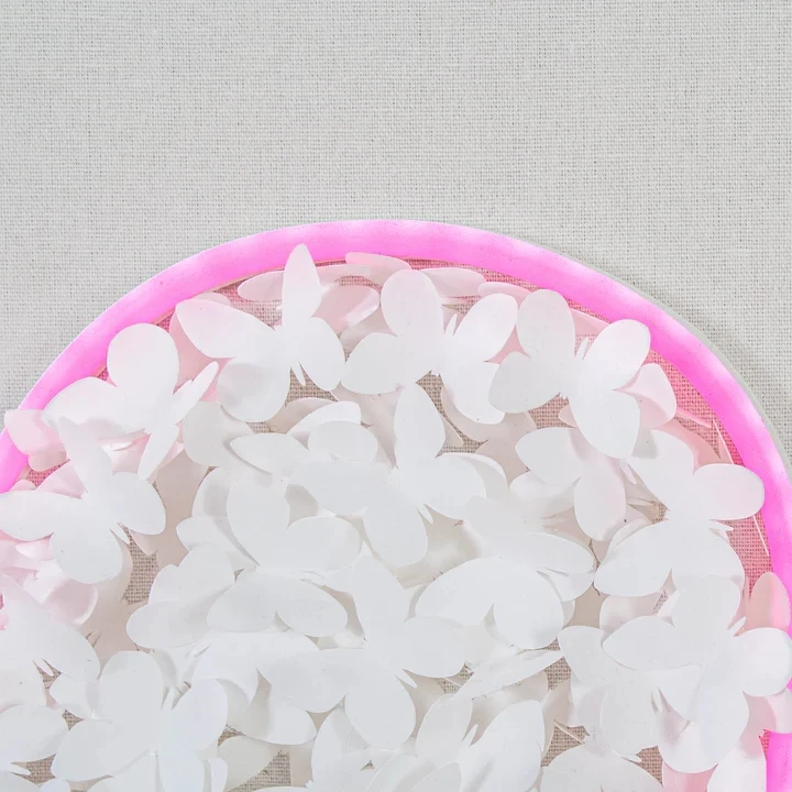 ديكور المنزل مجردة القلب وسائل الإعلام المختلطة الفني فراشة ورقة جدار الفن مؤطرة كبيرة 3D أدى ضوء اللوحة