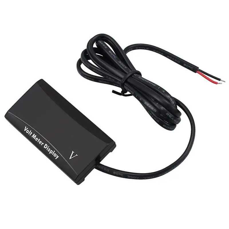 Precise 12V Battery Voltmeter Display Digital Voltmeter LED Indicator Universal For Car Motorcycle Voltage Meter