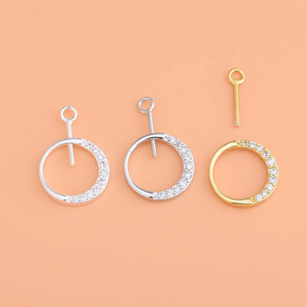 قلادة مستديرة من خيوط الفضة الإسترليني S925 ، يمكن وضعها في حبة ، قلادة الرقبة المصنوعة يدويًا ، قلادة وأسورة مصنوعة يدويًا ، 1 من مواد DIY