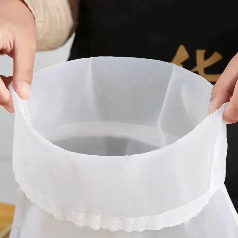 Food Grade Soy Milk Wine Nylon Filter Bag Net 100 Mesh Tea Beer Coffee Oil Reusable Filter Fabric Bags Kitchen Filter Fabric Bag