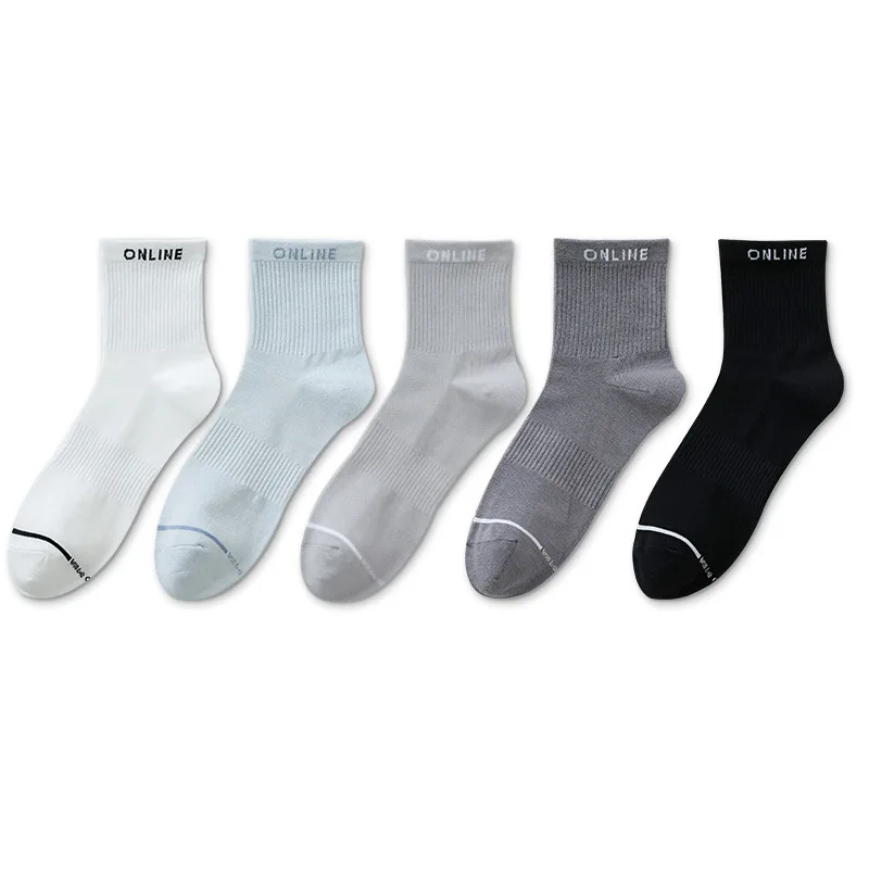 

Strict selection of socks men's spring and summer cotton socks 5A antibacterial and odor proof men's sports socks breathable