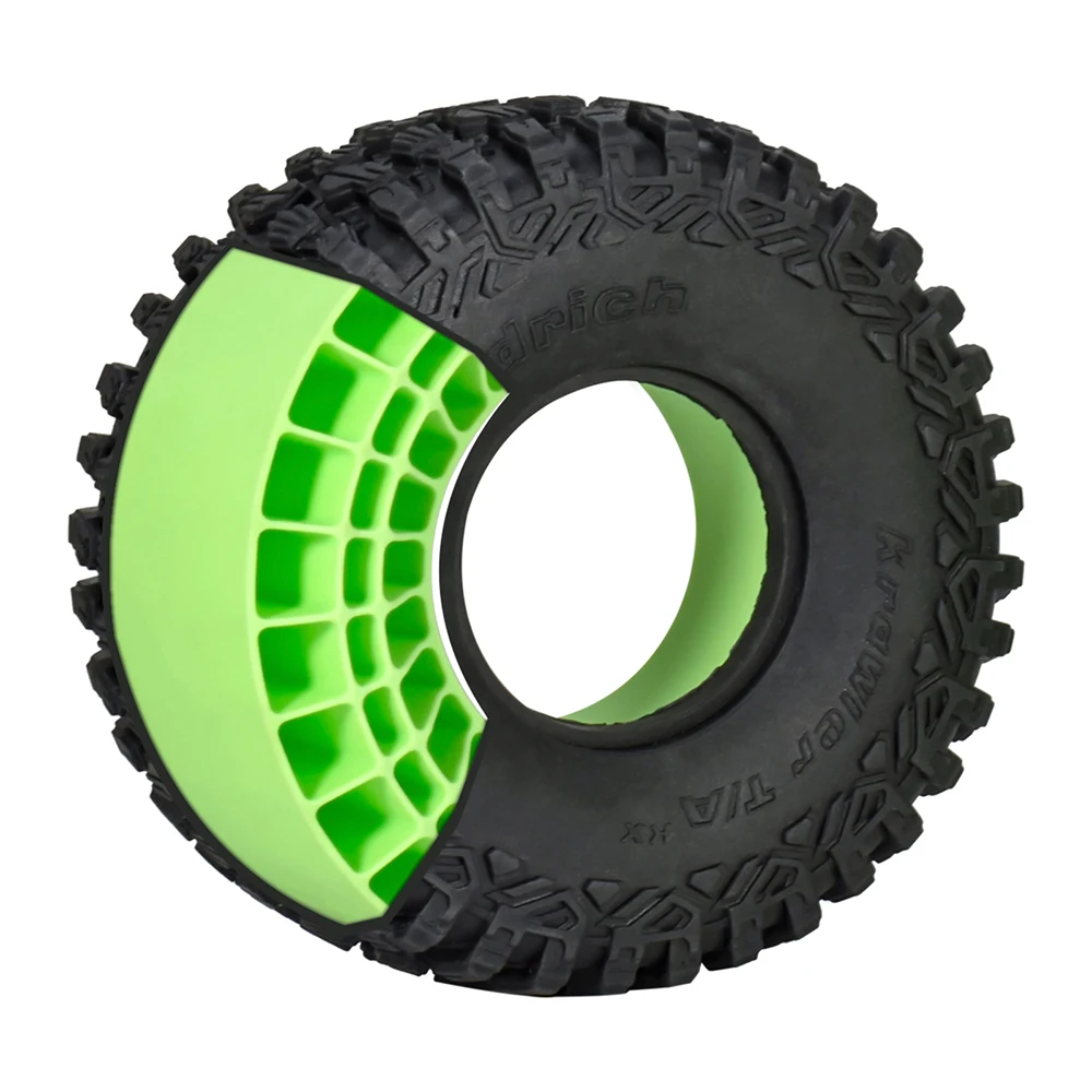 9IMOD 4pcs Silicone Rubber Inserts 2.2" Tires Super Soft Wheel Tires 123*45MM For 1/7 1/8 1/10 Remote Control Climbing Car