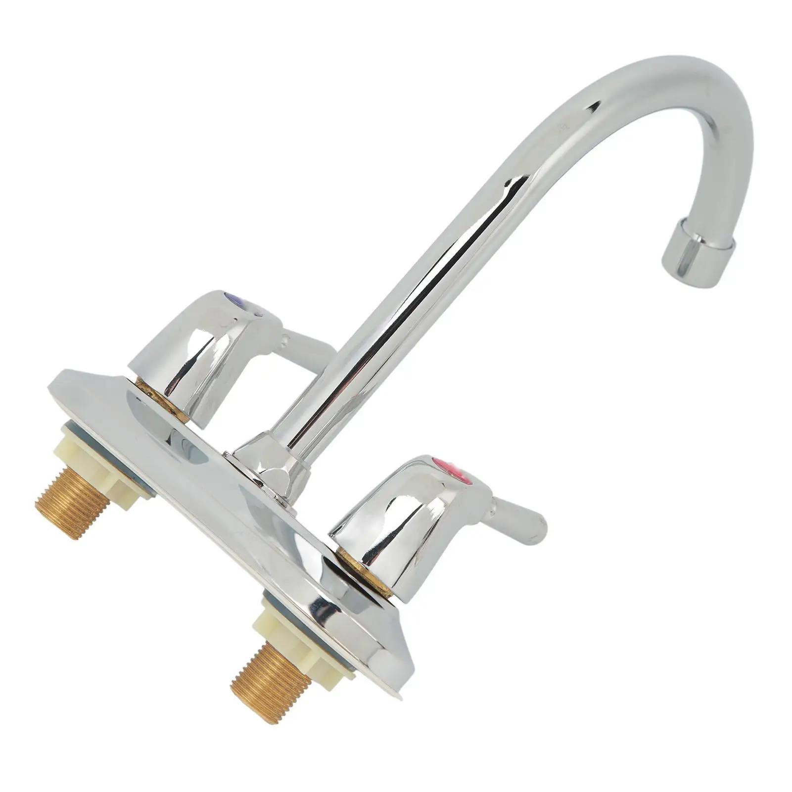 Rotatable Body for kitchen Basin Mixer Tap Quiet Silver Rustproof Design Soft Water Discharge Deck  Faucet
