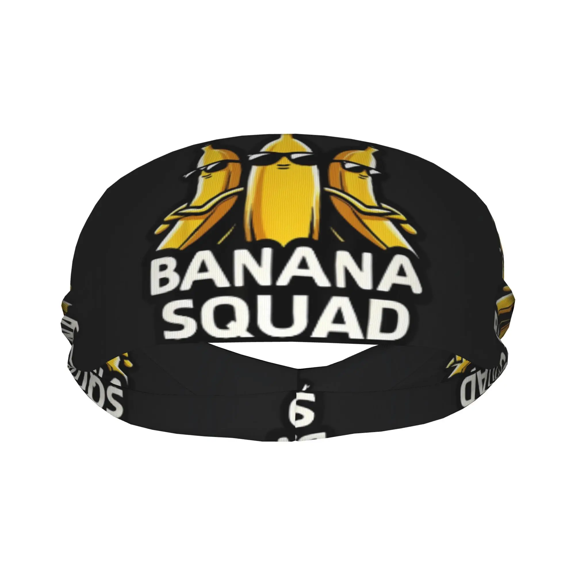 

Banana Squad" Unisex Sports Headband Sweat Wicking Stretchy Breathable Polyester, Ideal for Yoga, Gym, Running