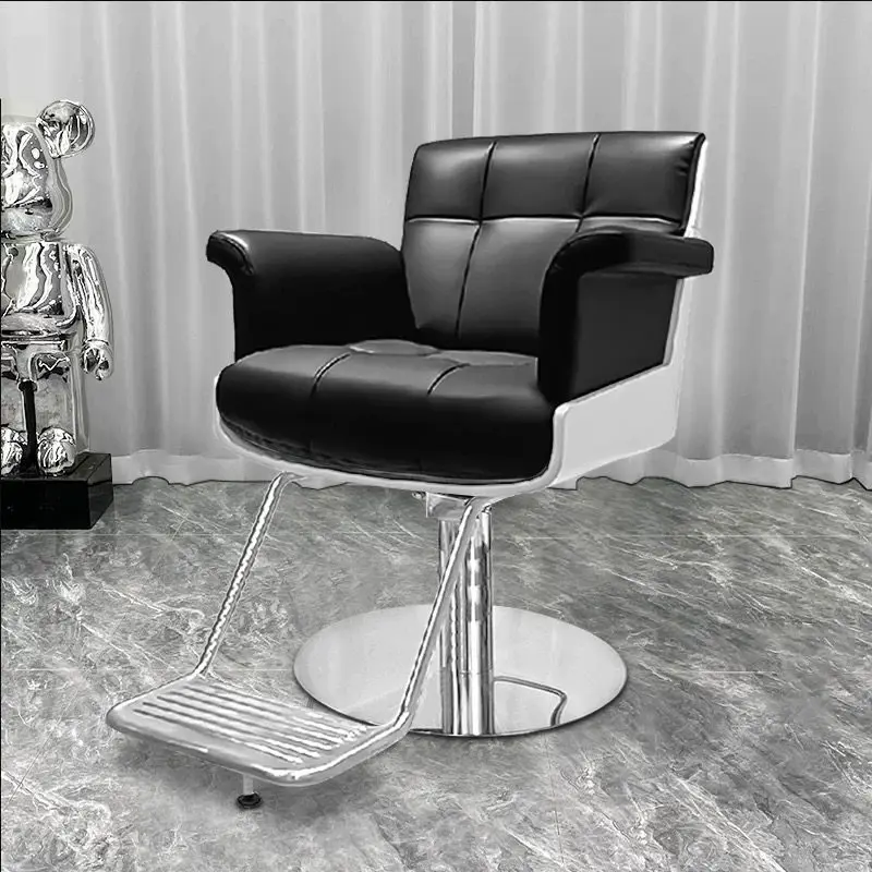 

Поворотное парикмахерское кресло-реклайнер для салона красоты, кресло для ожидания, стул для барбершопа, эргономичное коммерческое кресло, мебель для салонов