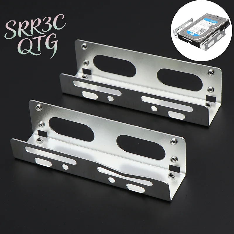 2PCS 3.5 To 5.25 Optical Drive Expansion Holder Hard Drive Rack Bracket Caddy Bay For SSD M.2 HDD Desktop Hard Drive Bracket