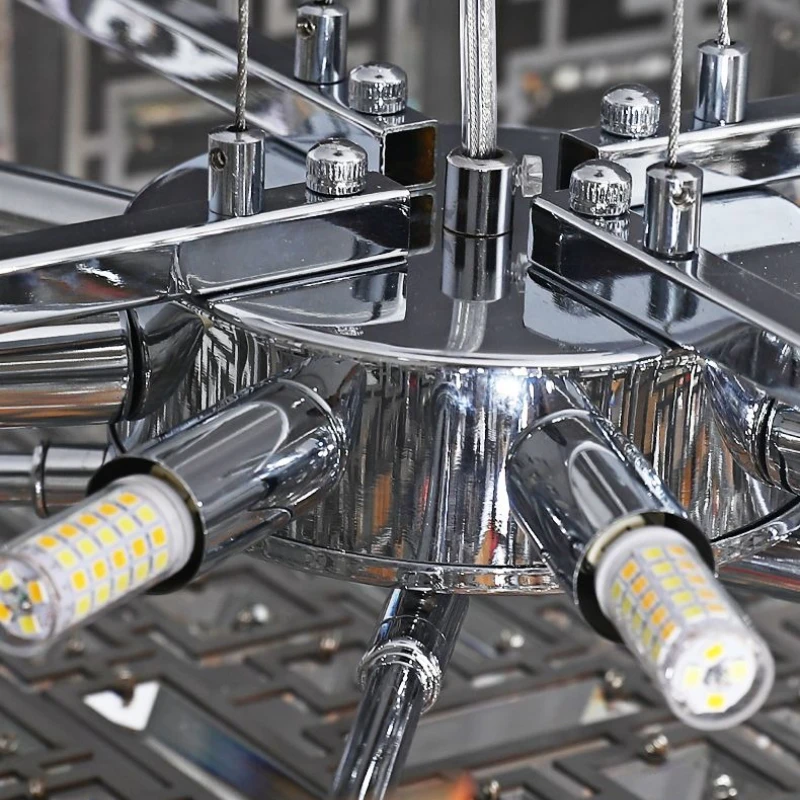 Włoski Lekki Luksus Oryginalność Kryształowy Żyrandol do Willi Baru Lada Salonu Lampa Wisząca Oświetlenie Wewnętrzne Oprawa Wisząca