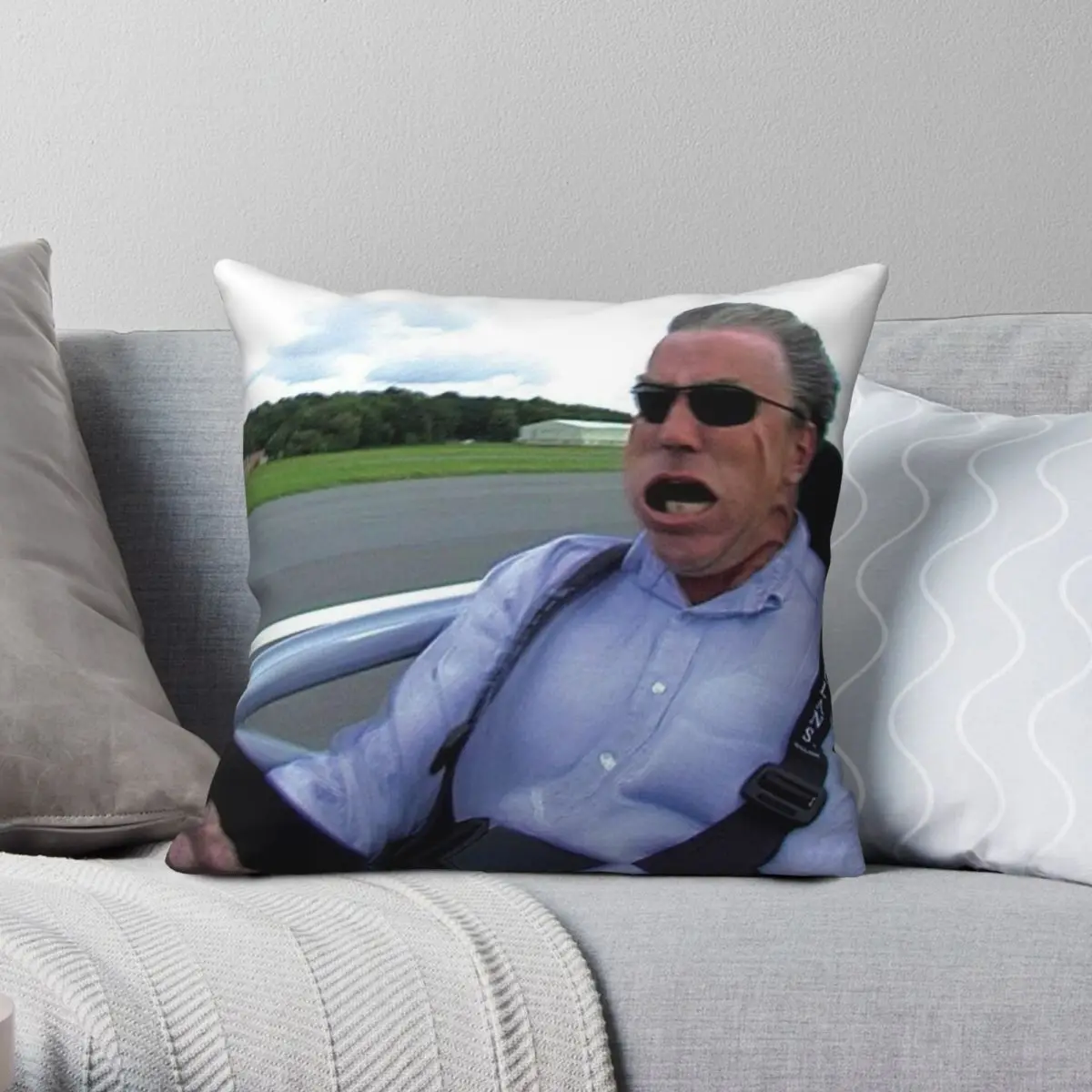 

Jeremy Clarkson Square Pillowcase Polyester Linen Velvet Printed Zip Decorative Throw Pillow Case Bed Cushion Cover 18"