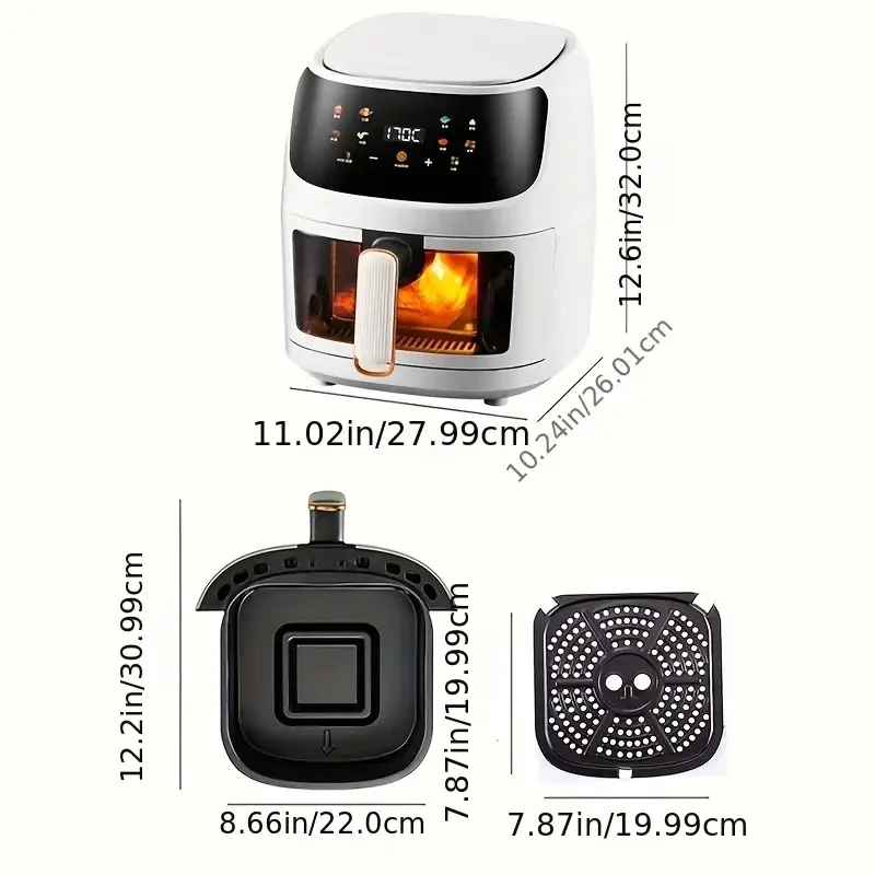 8L Air Fryer Free Shipping Cheap Deepfrier Air-fryer Home Appliance Pressure Cooes Kitchen Aerogrill Fryers Offer Oil-free Deep