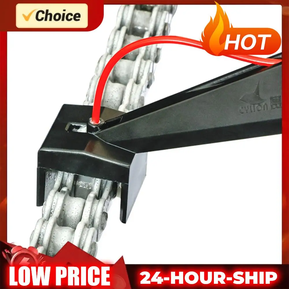 

Motorcycle Chain Oiler Spray Gear Mess-Free Chain Wax Chain Cleaner Attachment Motorcycle Chain Lube Oiler Tool for Motorcycle