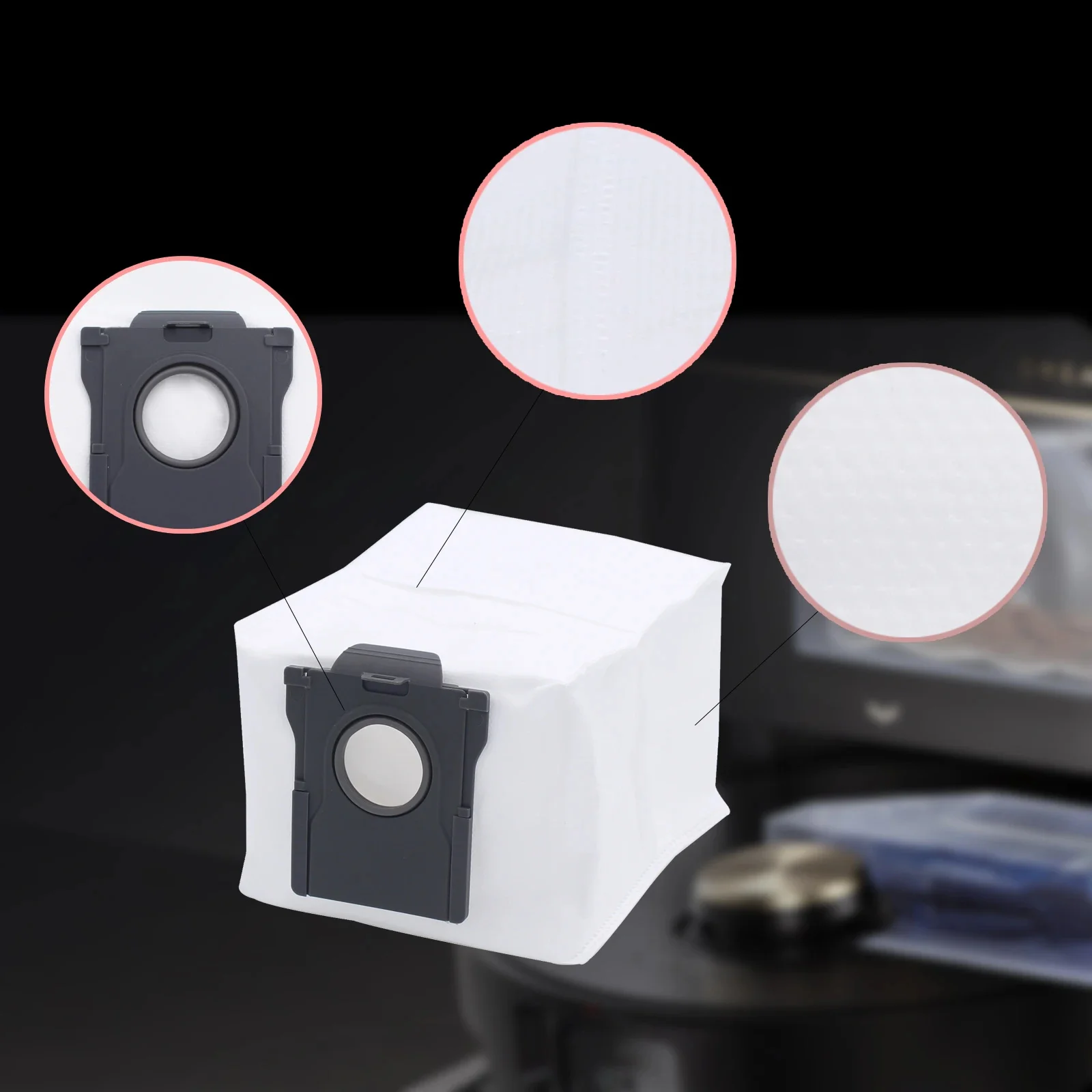 Original dreame x40 ultra/l40 ultra/x50 ultra/l10s pro ultra calor robô vácuo saco de pó sacos substituição acessórios