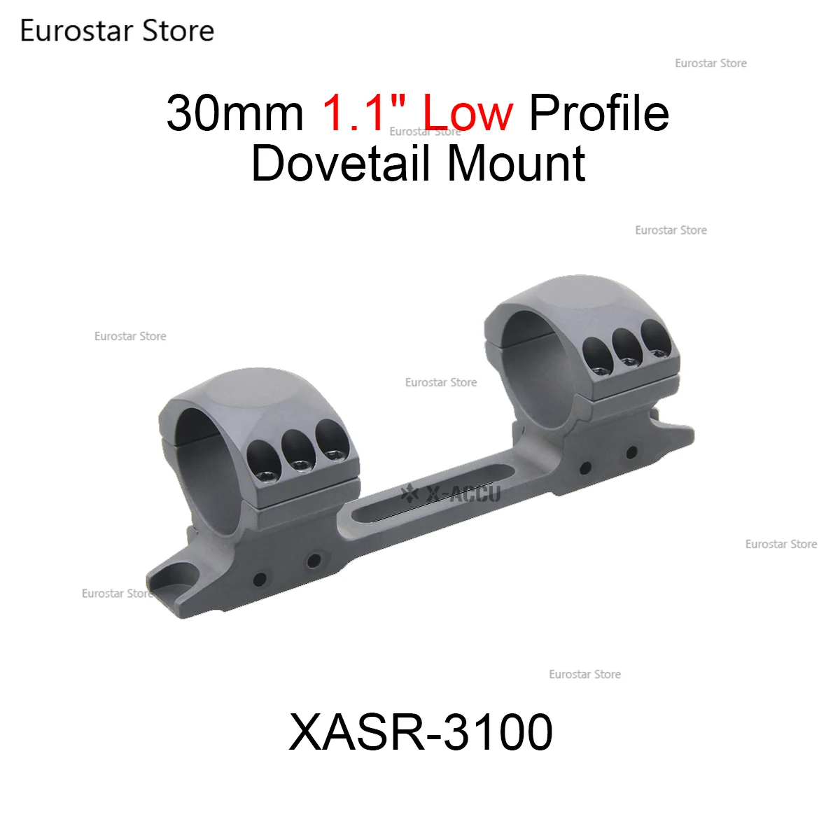 ناقلات البصريات X-ACCU 30/34 مللي متر قطعة واحدة تتوافق وحلقات Picatinny جبل 0/20 نوع MOA مع التصنيع باستخدام الحاسب الآلي للسكك الحديدية 9 مللي متر/20 مللي متر
