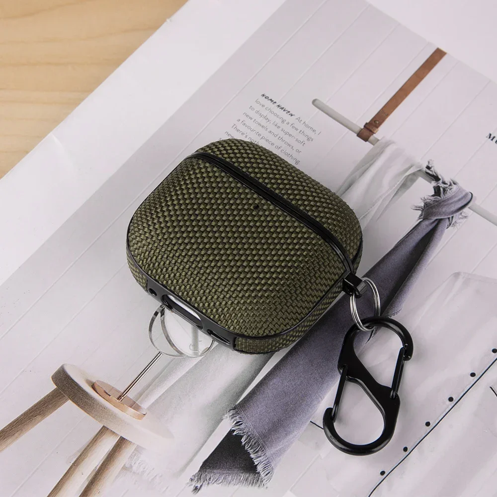 애플 에어팟 4 케이스, 방수 나일론 플라스틱 무선 헤드폰 커버, 에어팟 3 프로 USB C 쉘 에어팟 프로 케이스