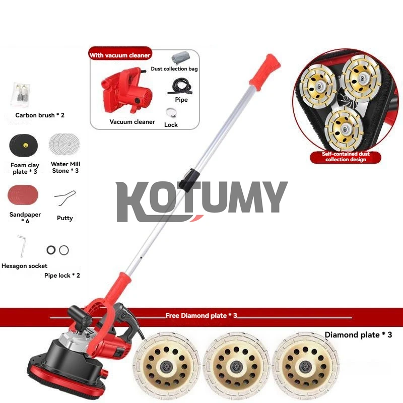 5580W Handheld Cement Concrete Floor Polishing Machine Epoxy Floor Grinder Rough Planer Clean Ground Grinding Machine