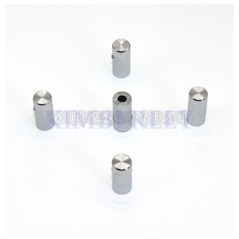 20PCS Light Touch Button Cap Plastic Cap Solar Plating Button Cap 7X15MM Round Hole 3.2MM Silver Plating Cap