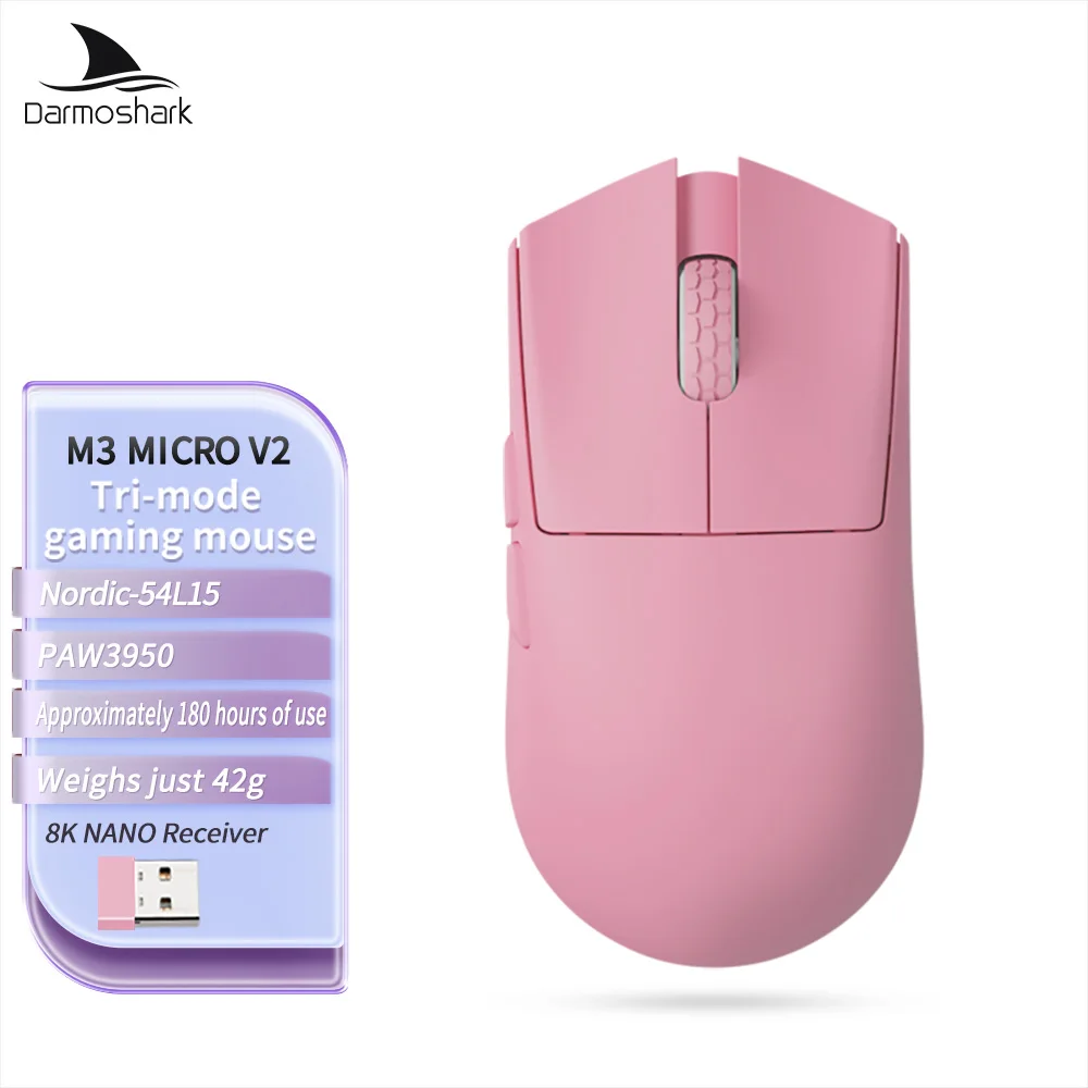 Darmoshark M3 Micro Pro ゲーミングマウス 30000DPI ワイヤレス