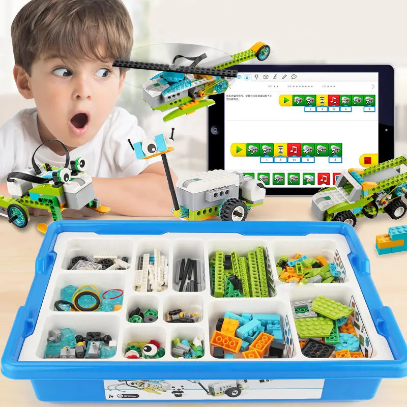 WeDo 2.0 Educational FunctionsParts Compatible 45300 Core Set Building Blocks DIY Toys Christmas Gifts