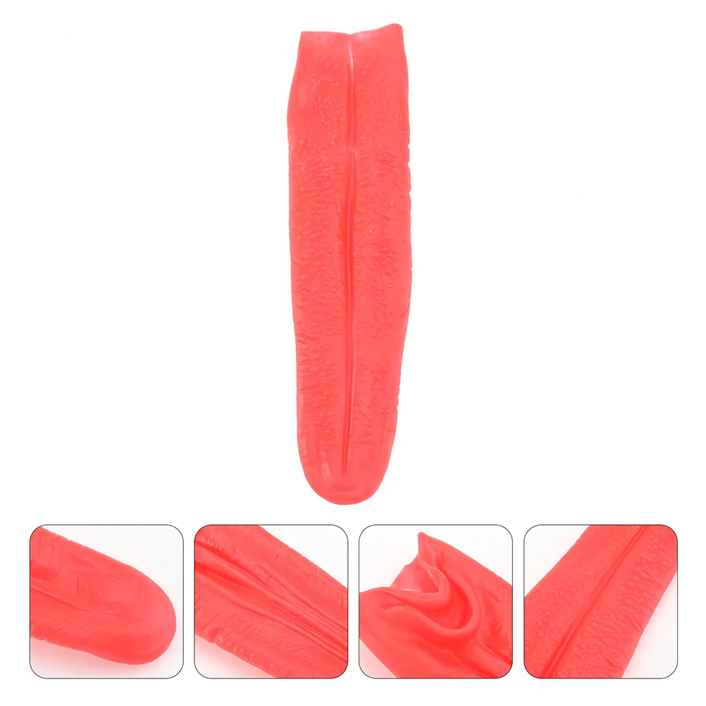 

2 Pcs Simulated Long Tongue Funny Festival Props Halloween Artificial Dress Up Cosplay Vinyl Party Accessories Performance